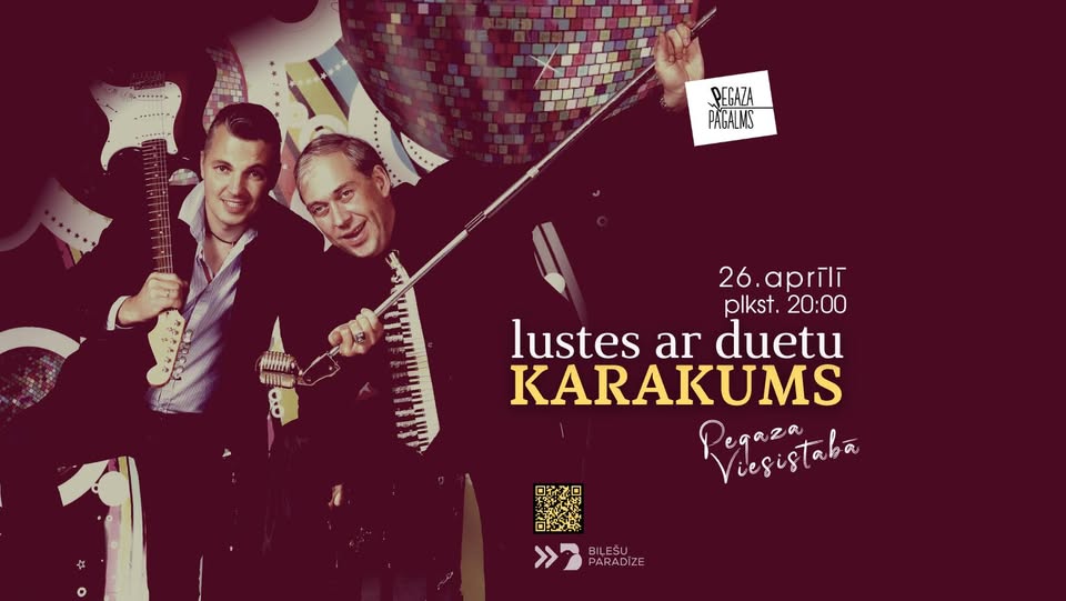 Lustes ar duetu KARAKUMS Pegaza Viesistabā