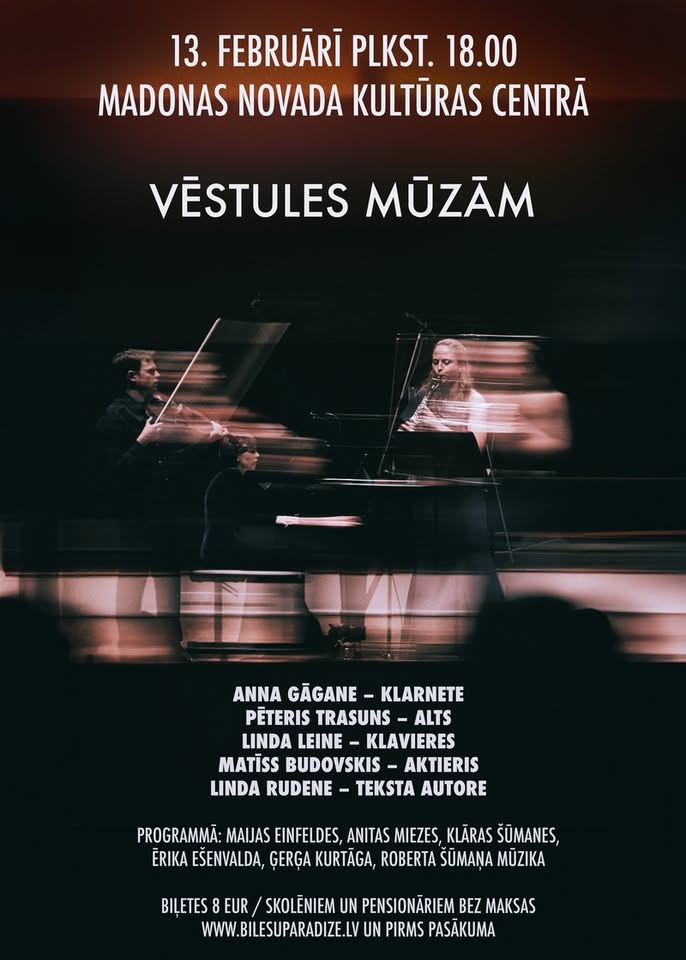 Koncertprogramma / VĒSTULES MŪZĀM