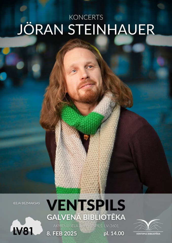 Jorena Šteinhauera koncerts projekta “LV81” ietvaros Galvenajā bibliotēkā