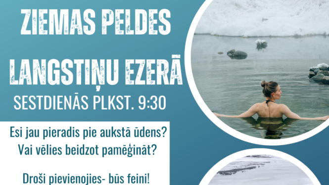Ziemas peldēm Langstiņu ezerā
