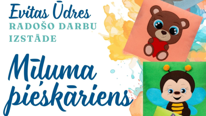 Evitas Ūdres radošo darbu izstāde