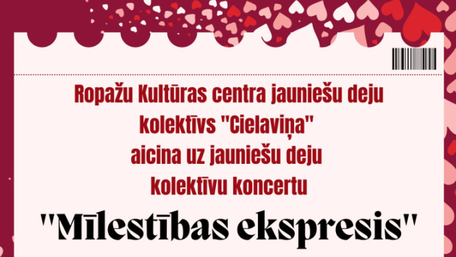 JDK “Cielaviņa” sadraudzības koncerts “Mīlestības ekspresis” Ropažu Kultūras centrā