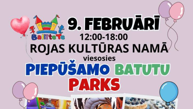 Piepūšamo batutu parks