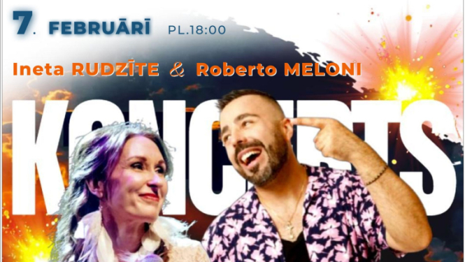 Inetas Rudzītes un Roberto Meloni koncerts “No Romas līdz Parīzei”