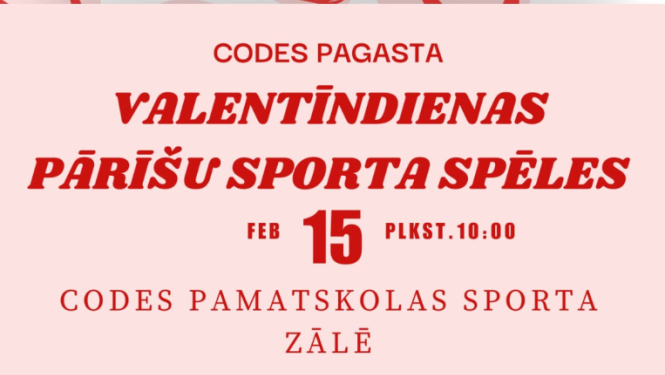 Codes pagasta Valentīndienas pārīšu spēles