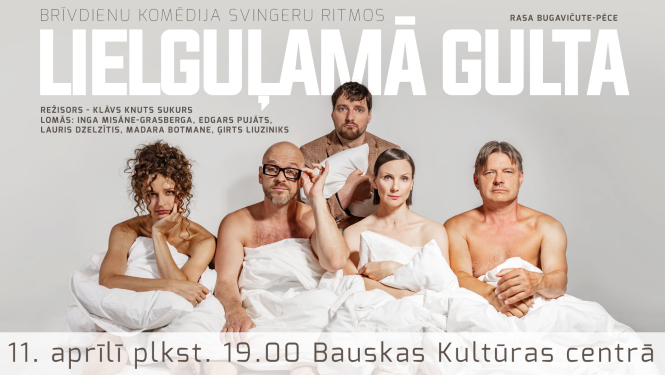 Brīvdienu komēdija svingeru ritmos “Lielguļamā gulta”