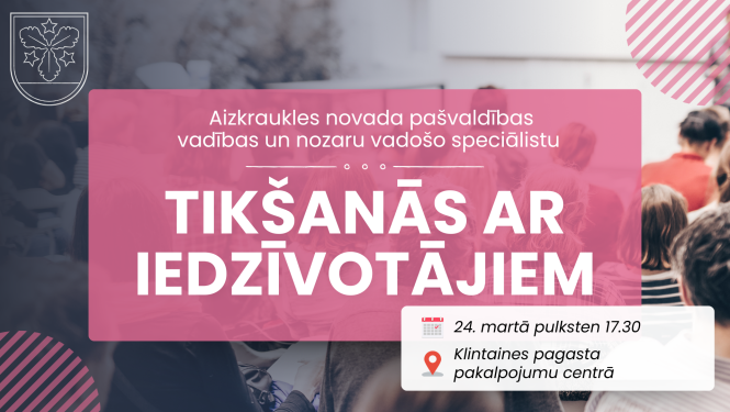 Tikšanās ar iedzīvotājiem Klintaines pagastā