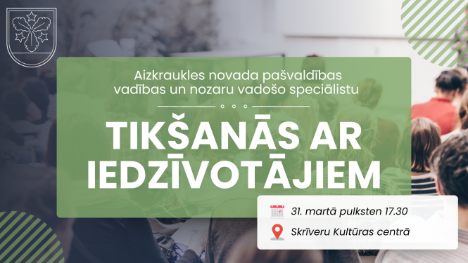 Tikšanās ar iedzīvotājiem Skrīveru pagastā