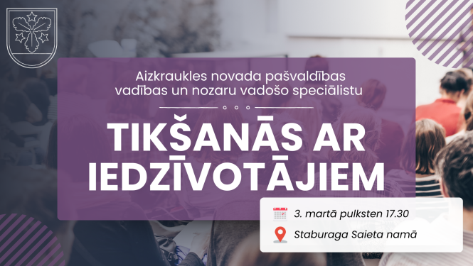 Tikšanās ar iedzīvotājiem Staburaga pagastā