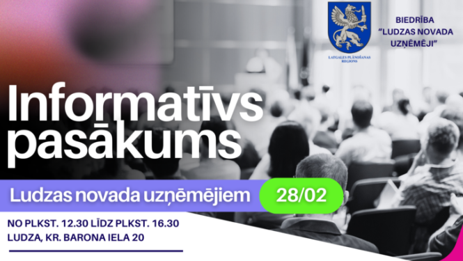 Informatīvs pasākums Ludzas novada uzņēmējiem