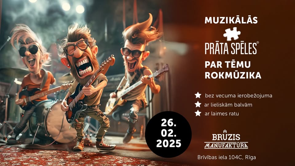 “Muzikālās prāta spēles” šoreiz dos vaļā pa smago – laiks rokmūzikai!