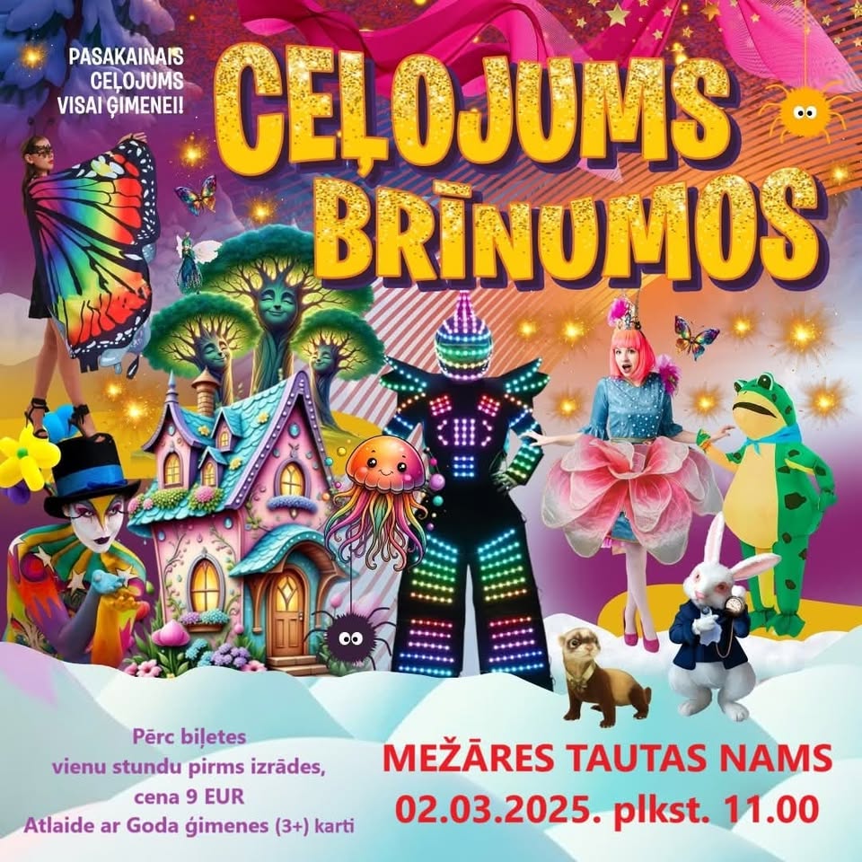 Pasākums ģimenei “Ceļojums brīnumos”