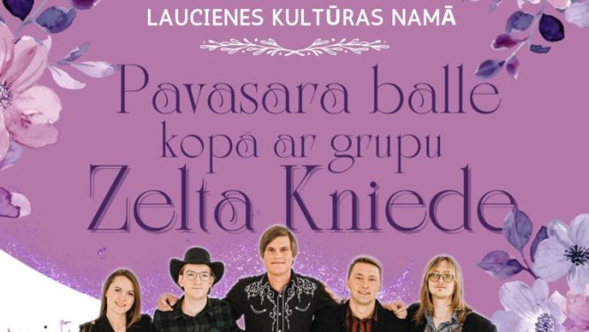 Pavasara balle kopā ar grupu „Zelta Kniede”