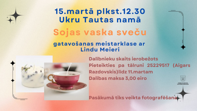 Sojas vaska sveču darbnīca