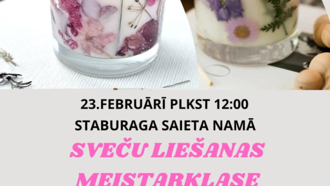 Sveču liešanas meistarklase