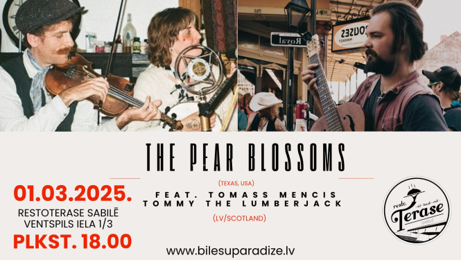 The Pear Blossoms feat. Tomass Mencis koncerts