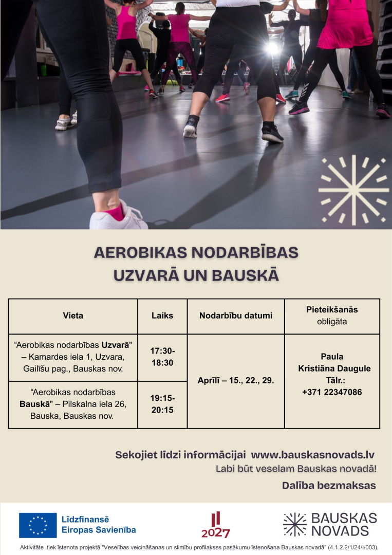 Aerobikas nodarbība Bauskā