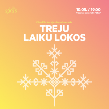 Cēsu Pils kora jubilejas koncerts “Treju laiku lokos”