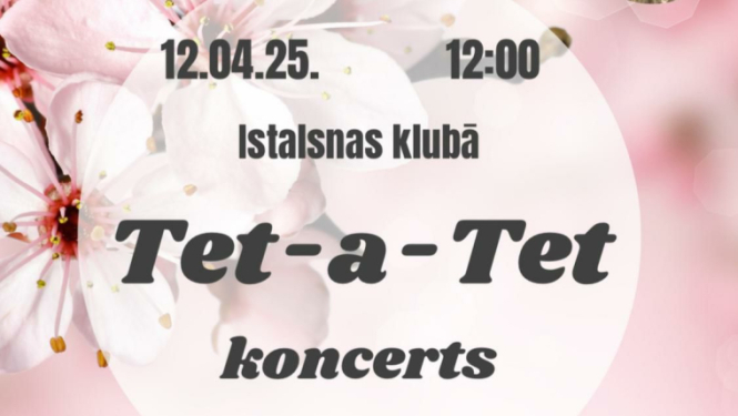 Grupas “Tet – a – Tet” koncerts Istalsnas klubā