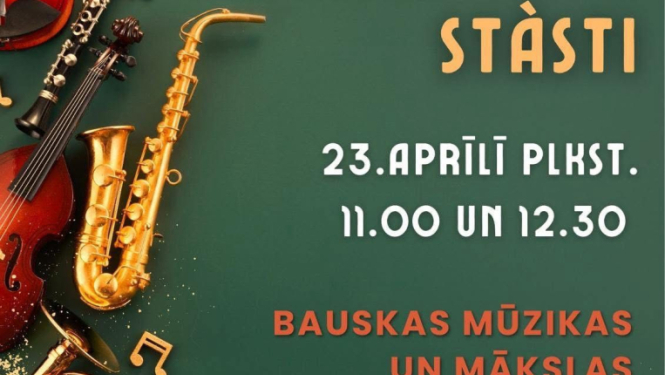 ”Instrumentu stāsti” koncerts pirmsskolas vecuma bērniem