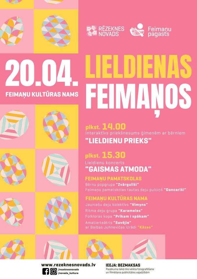 Interaktīvais priekšnesums “Lieldienu prieks” un koncerts “Gaismas atmoda”