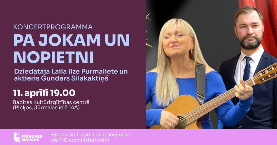 Koncertprogramma “Pa jokam un nopietni” Piņķos