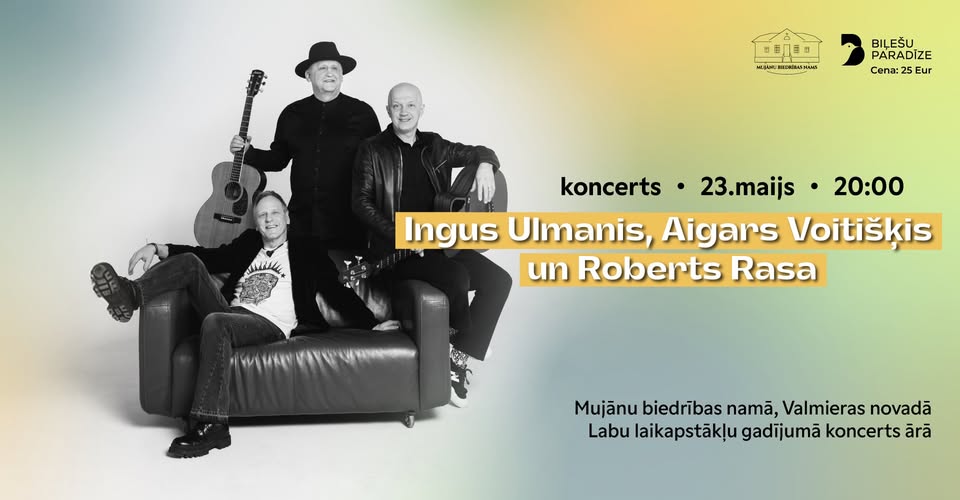 Koncerts. Ingus Ulmanis, Aigars Voitišķis, Roberts Rasa