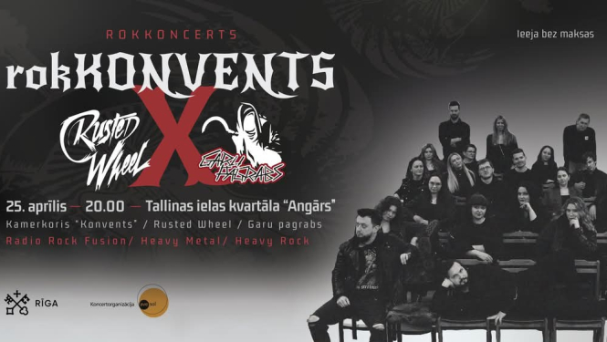 Koncerts “RokKONVENTS X Rusted Wheel X Garu Pagrabs”