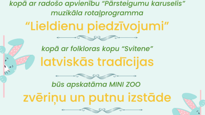 Lieldienas kopā ar “Pārsteigumu karuseli”