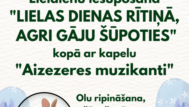Lieldienu iešūpošana Koknesē