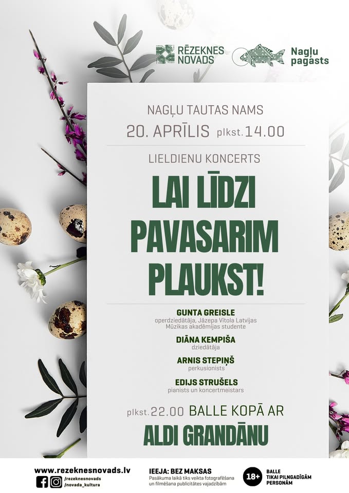 Lieldienu koncerts “Lai līdzi pavasarim plaukst!”