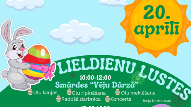 Lieldienu lustes Smārdes “Vēju dārzā” un Šlokenbekas muižā
