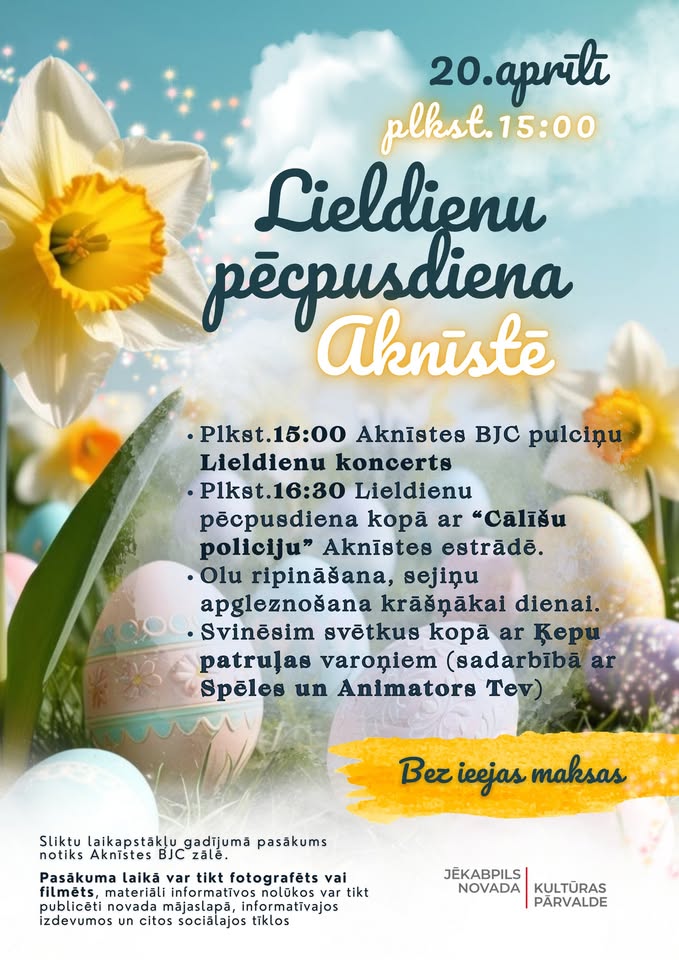 Lieldienu pēcpusdiena Aknīstē