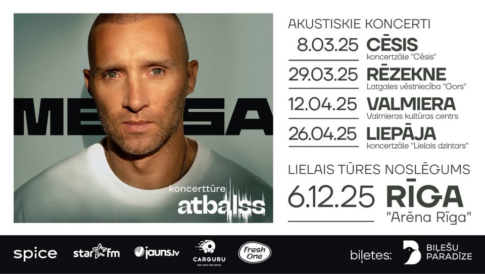 MESA koncerttūre “ATBALSS” | Akustiskais koncerts | VALMIERA