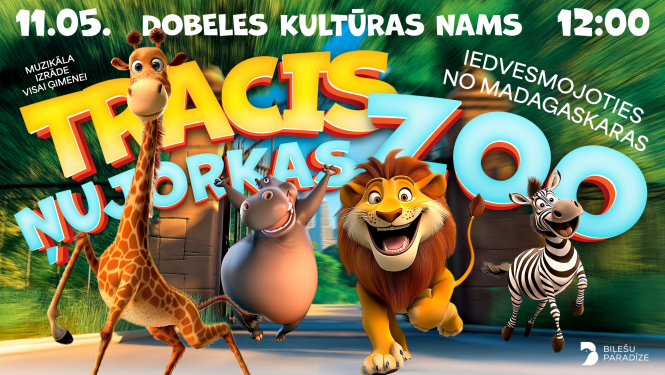 MUZIKĀLA IZRĀDE VISAI ĢIMENEI “TRACIS ŅUJORKAS ZOO”