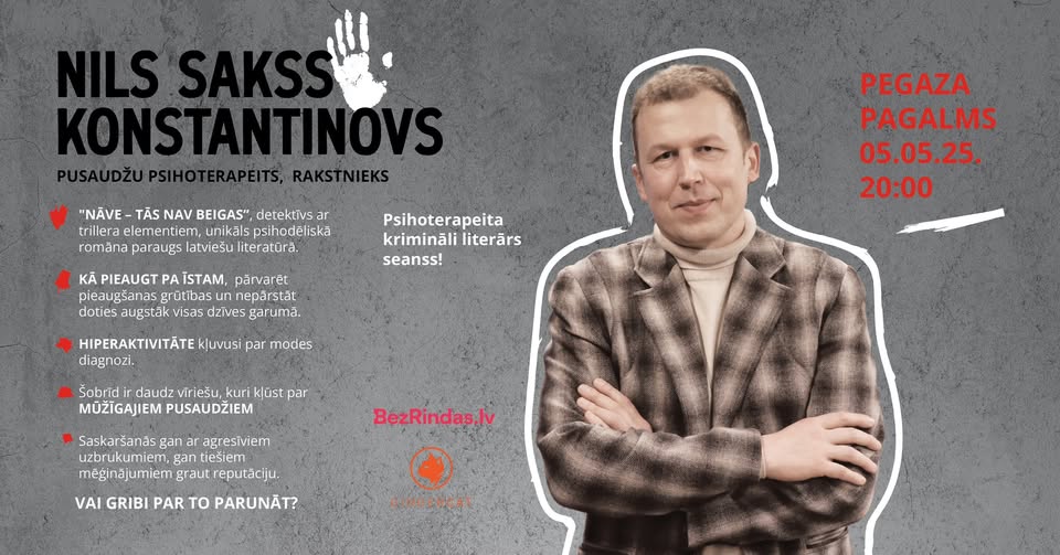 Nils Sakss Konstantinovs – Pusaudžu psihoterapeits un rakstnieks Liepājā