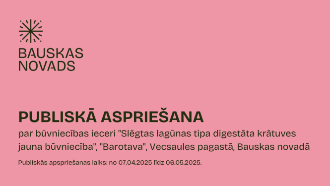 “Slēgtas lagūnas tipa digestāta krātuves jauna būvniecība” ieceres prezentācija