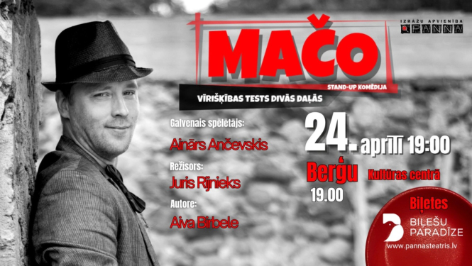 Stand-up komēdija “MAČO” KC “Berģi”