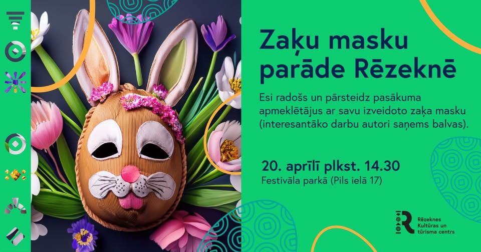 Zaķu masku parāde Rēzeknē