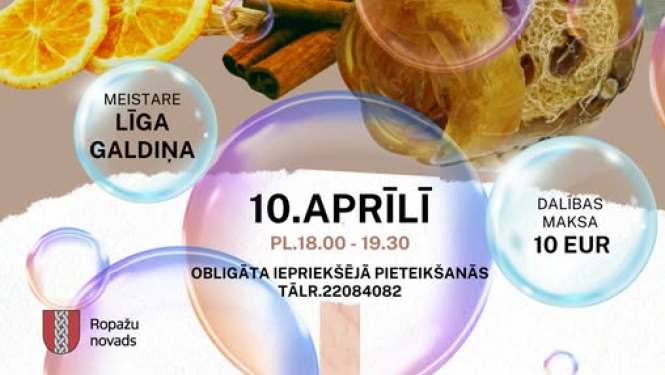Ziepju veidošanas meistarklase Ropažu bibliotēkā